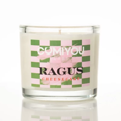 Αρωματικό κερί σόγιας & καρύδας CHEESECAKE (200g)