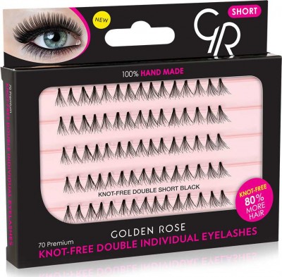 Golden Rose - Individual False Eyelashes Short