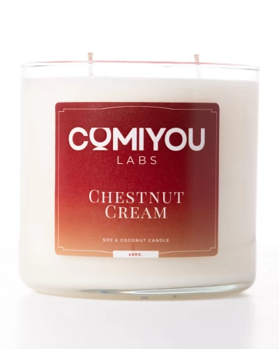 Aρωματικό κερί σόγιας & καρύδας  CHESTNUT CREAM (450g)