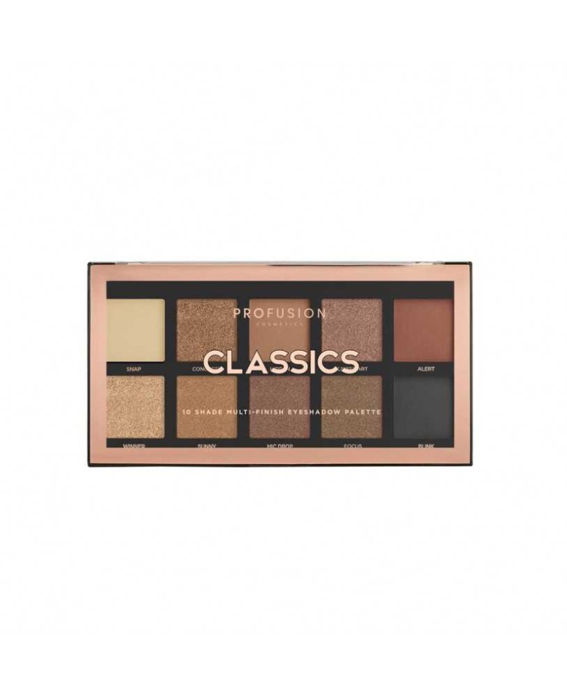 Profusion - 10 Shade Multi-Finish Eyeshadow Palette Classics