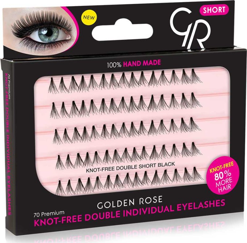 Golden Rose - Individual False Eyelashes Short