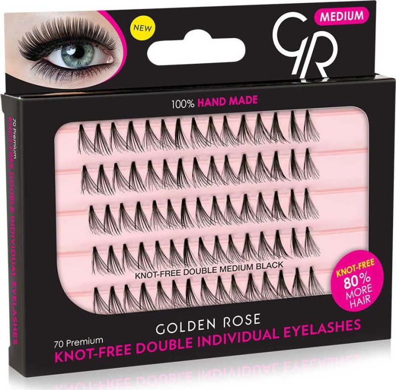 Golden Rose - Individual False Eyelashes Medium