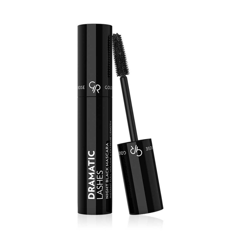 Dramatic Lashes Night Black Mascara. Golden Rose