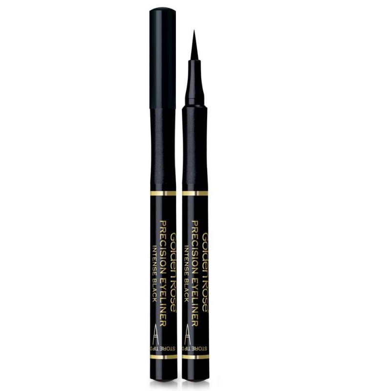 Precision eyeliner -  Intense Black. Golden Rose