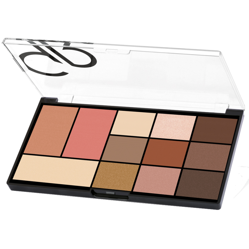 Face & Eye palette - 01  Warm Nude. Golden Rose