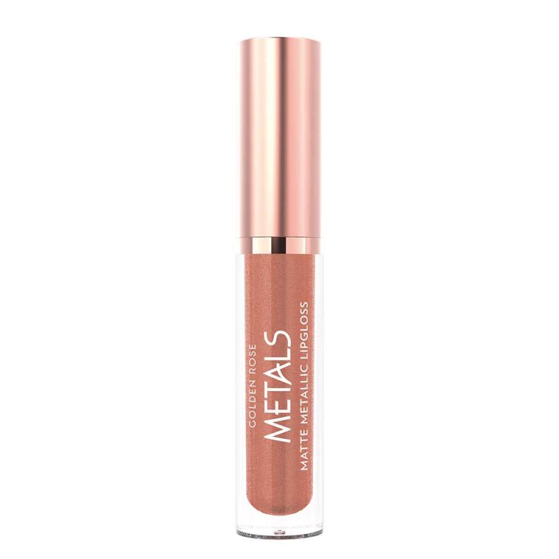 Matte Metallic Lipgloss - 54 Copper . Golden Rose