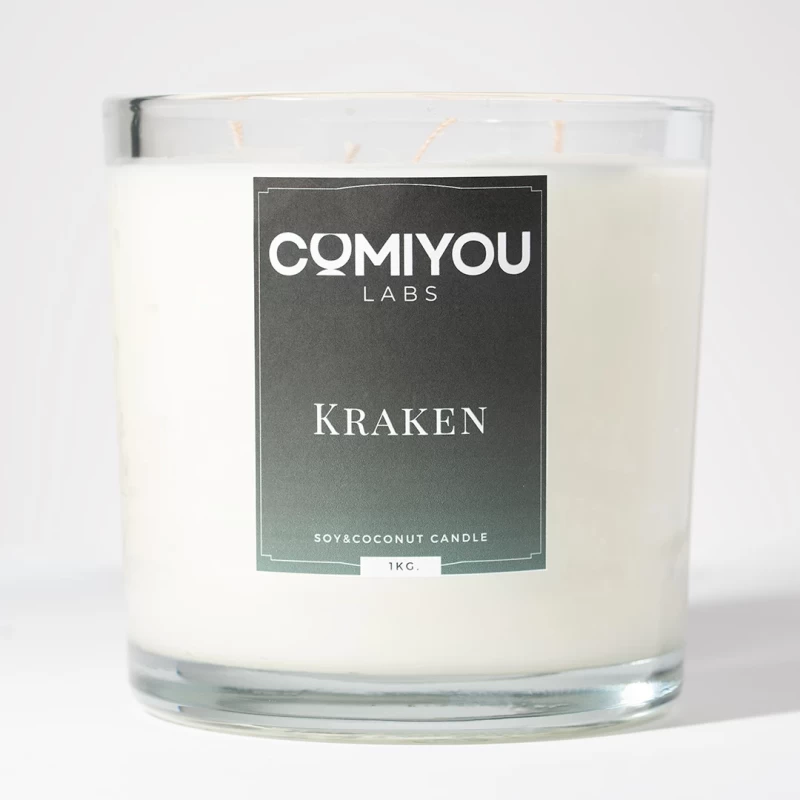 Aρωματικό κερί σόγιας & καρύδας KRAKEN (1kg)