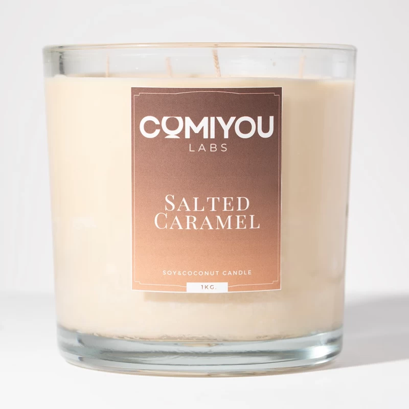 Aρωματικό κερί σόγιας & καρύδας SALTED CARAMEL (1kg)