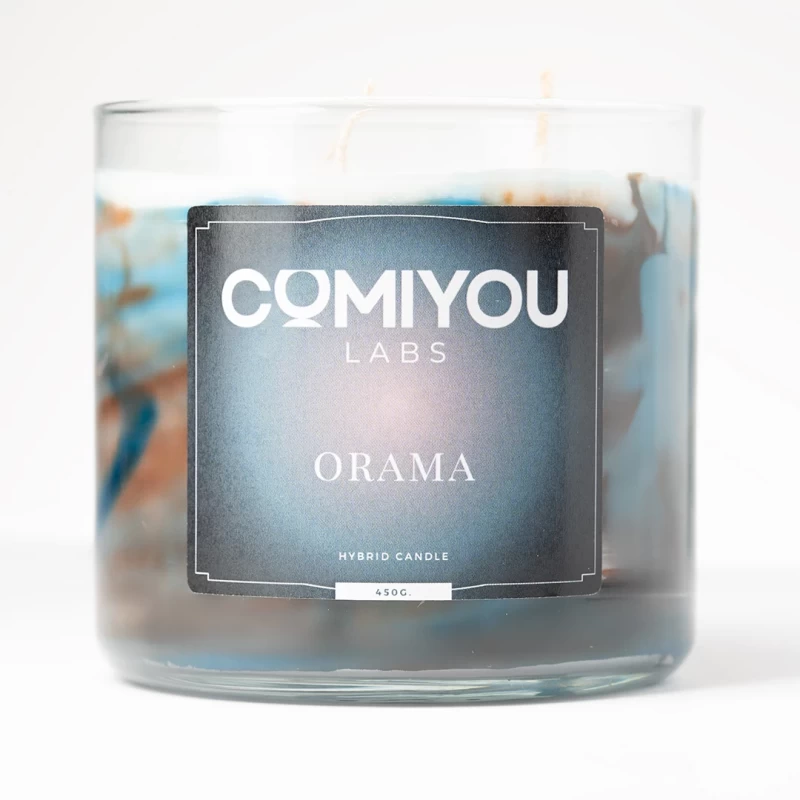 Hybrid αρωματικό κερί σόγιας & καρύδας ORAMA (450g)